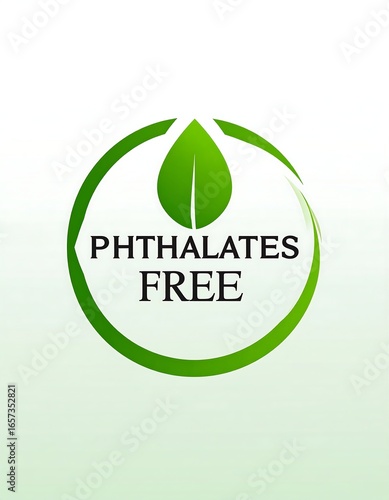 Green circle with leaf and 