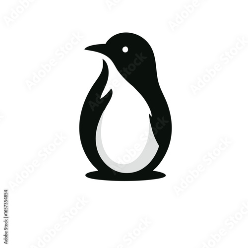 Modern Penguin Icon Symbol Logo Design