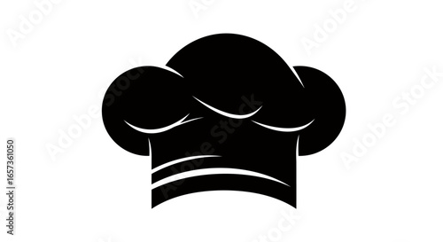 High-quality vector PNG image of a classic chef hat, perfect for restaurant menus, culinary websites, or cooking-themed designs.  The minimalist style is versatile and easily adaptable to various