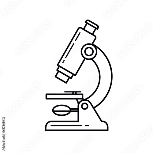 microscope vector illustration
