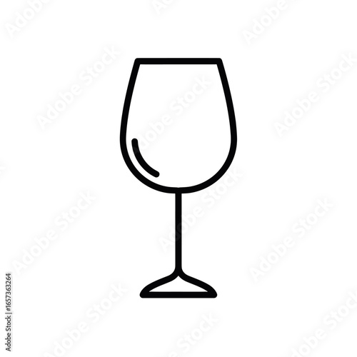 empty wine glass