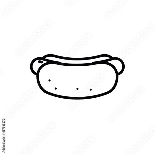Vector of yummy hotdog