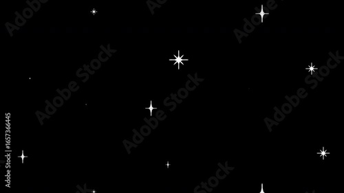 Wallpaper Mural 手書きオブジェクトのアニメーション　キラキラ3  (4K対応) Torontodigital.ca