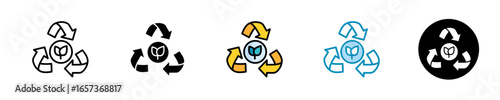 Recycle Arrows  Icon Set Multiple Style Collection