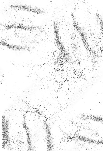 Black powder coal dust, isolated on white background