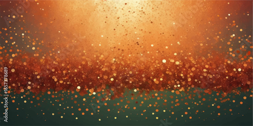 Shiny bright water drops on glass, a winter vector illustration with a gold star pattern