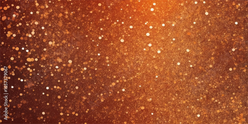 Orange beer bubbles with gold glitter texture on a rainy Christmas window