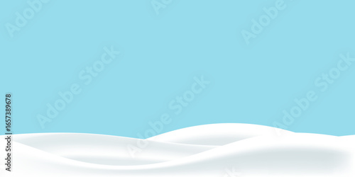wave pattern of milk, yogurt or cream on a blue background