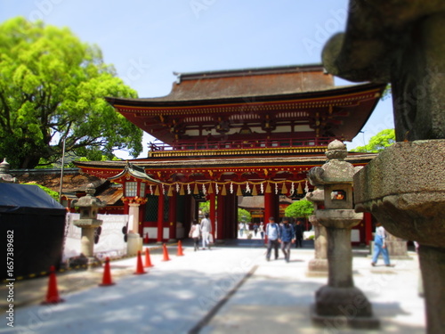 Dazaifu Tenmangu Shrine, Fukuoka, Japan - Diorama Effect
