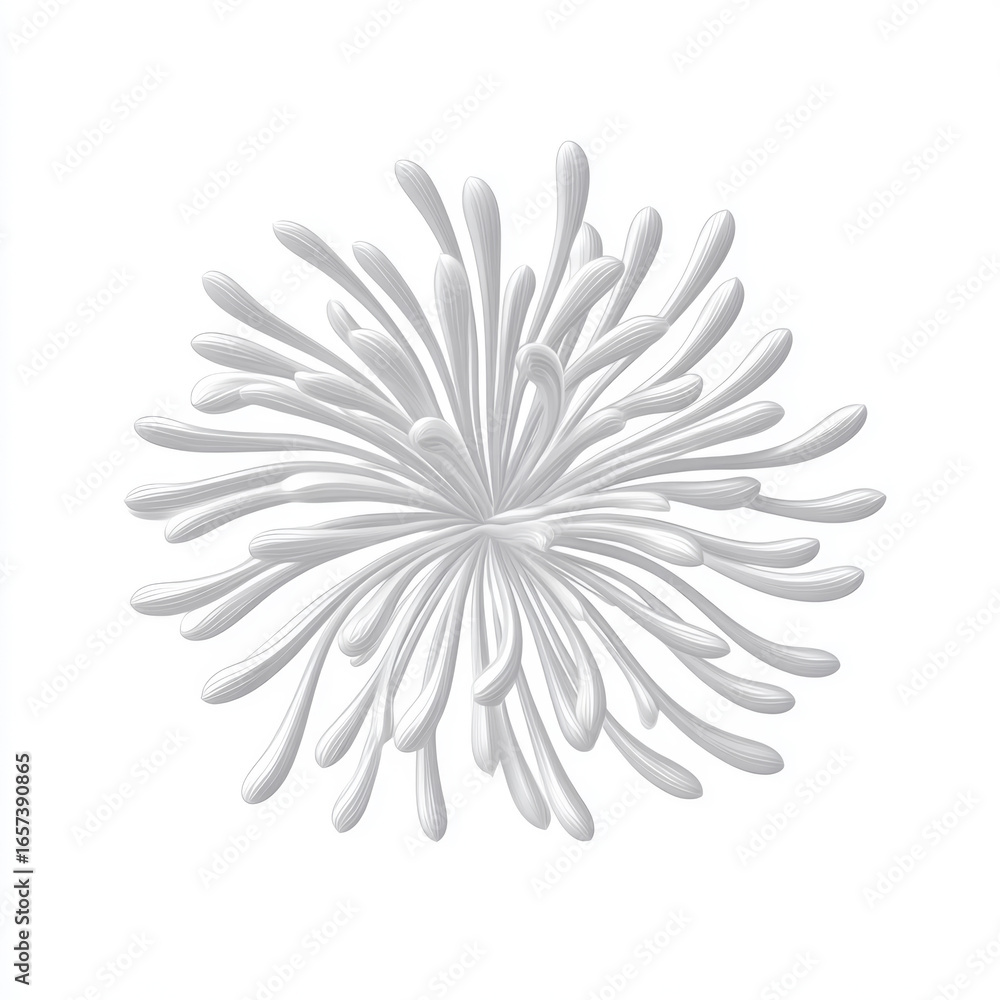 Fototapeta premium An abstract white flower