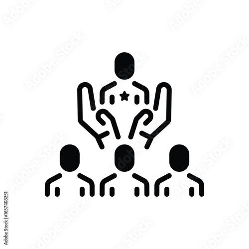 Black solid icon for special