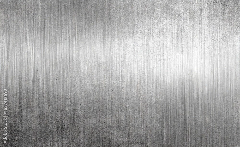Fototapeta premium Gray brushed metal surface with subtle texture
