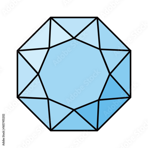 シンプルな宝石のイラスト