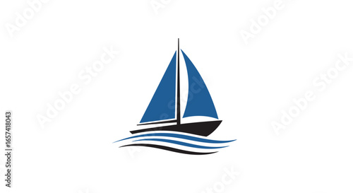 elegant sailboat logo design perfect for maritime travel or adventure businesses seeking a symbol of smooth sailing and success