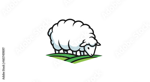 charming sheep logo perfect for farms wool products ecofriendly businesses and childrens brands seeking a friendly and approachable identity