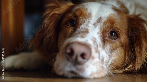 close up of a dog