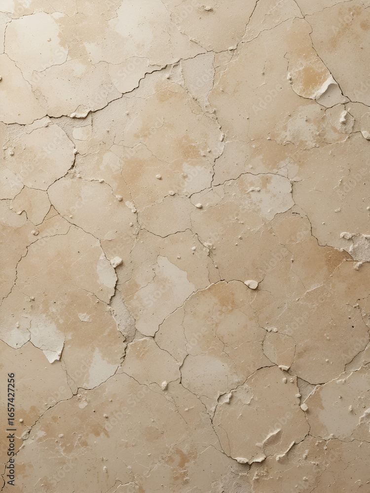 Naklejka premium Beige and Light Brown Abstract Natural Stone Background with Textured Surface and Copy Space