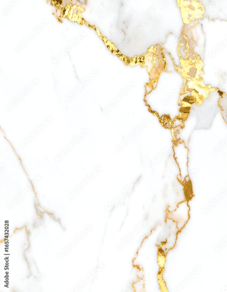 Fototapeta premium White marble texture with gold veining, elegant and luxurious