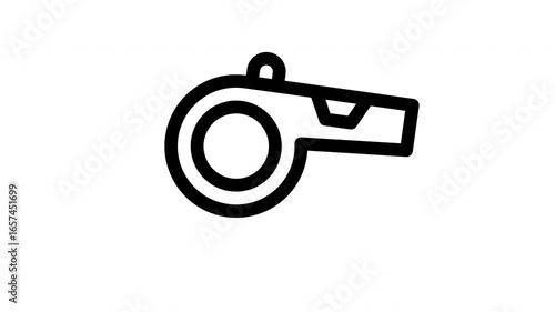 whistle minimalist line animation