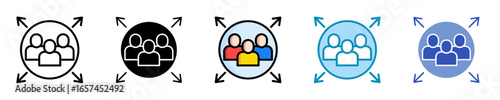 Team Expansion  Icon Set Multiple Style Collection
