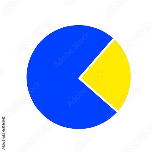 Free Download vector illustration of a pie chart - GFXLoad