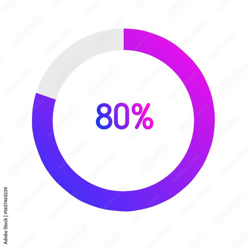 Vector icon progres loading 4000×4000px 350dpi 80% Vector icon progres loading 4000×4000px 350dpi 80%