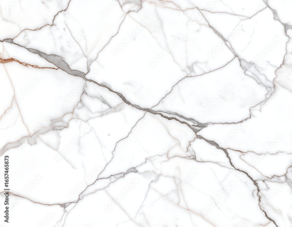 Obraz premium White marble texture with grey and brown veining