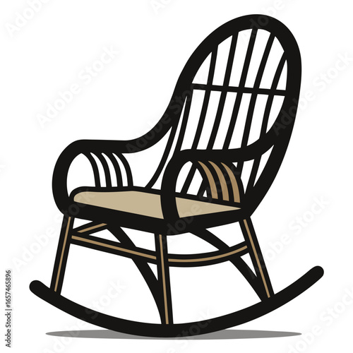  rattan rocking chair black design this whit bg