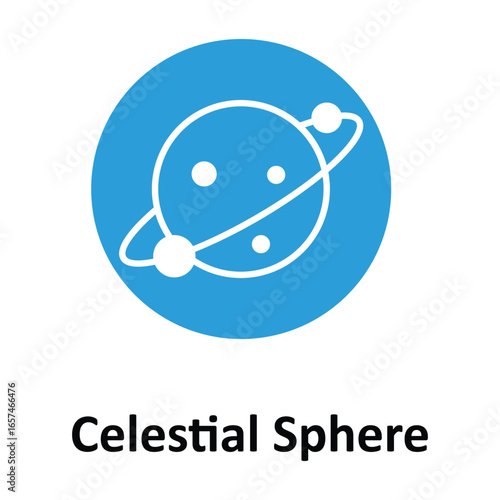 Celestial Sphere Vector icon which can easily modify or edit