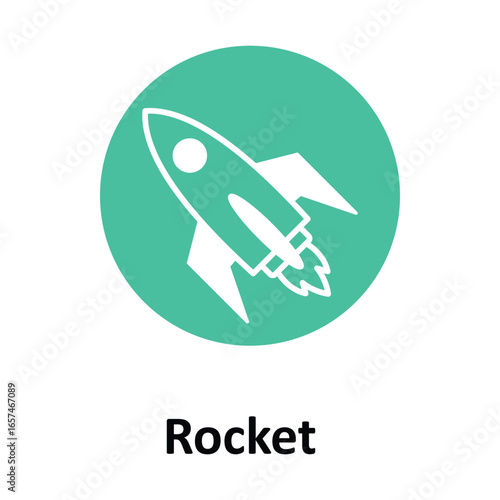 Rocket Vector icon which can easily modify or edit