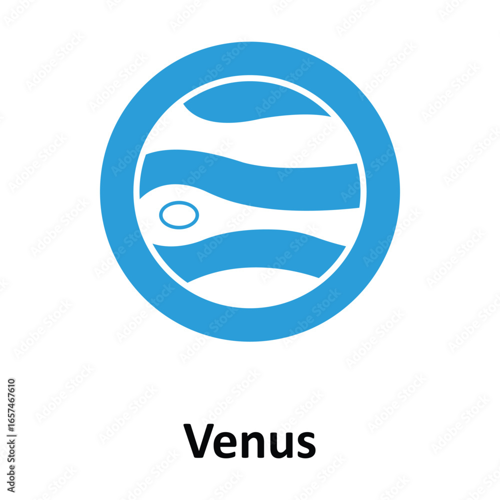 Naklejka premium Venus Vector icon which can easily modify or edit
