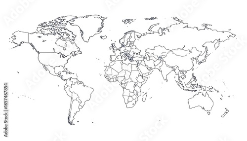 Simple world map