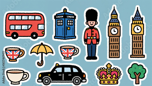 London Icon Sticker Set