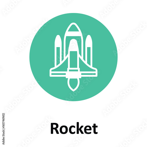 Rocket Vector icon which can easily modify or edit
