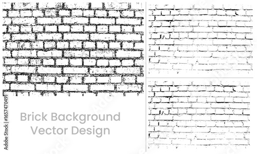 Brick wall background vector design, brick wall, 