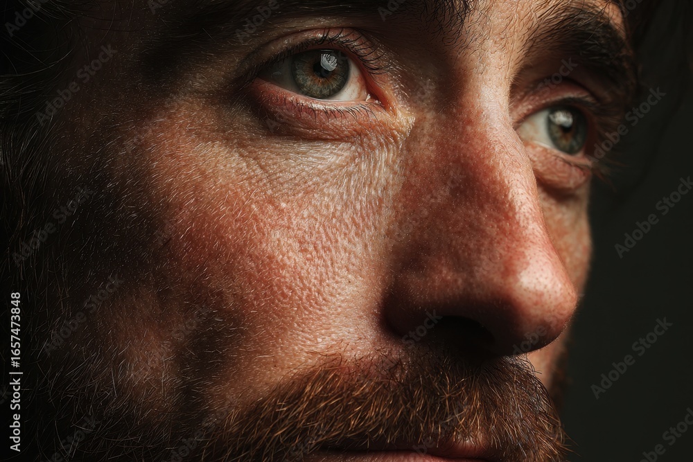 Obraz premium Close up portrait of a virtuous man