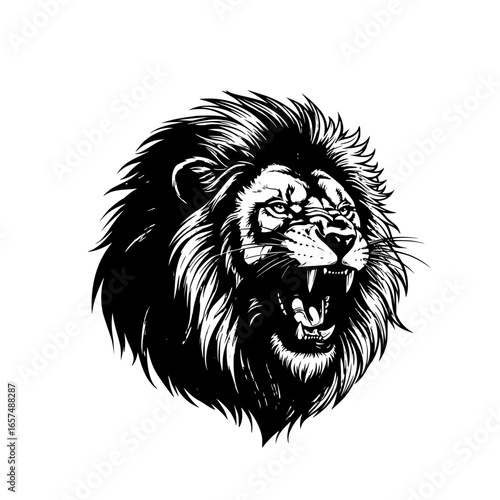 lion head vector