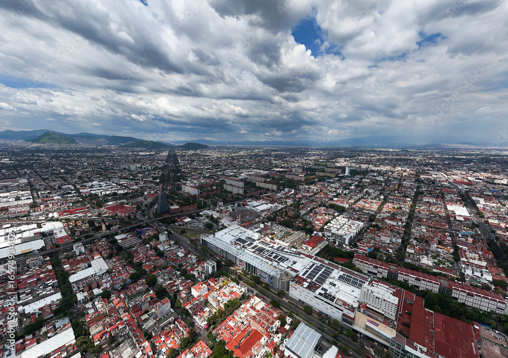 Obraz premium Mexico City, a 2026 World Cup host city, in an aerial photograph