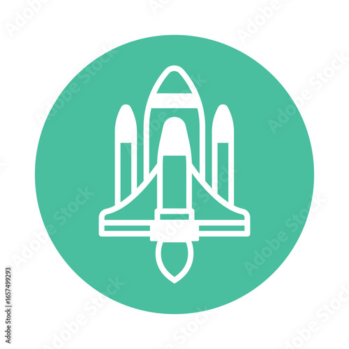 Rocket Vector icon which can easily modify or edit