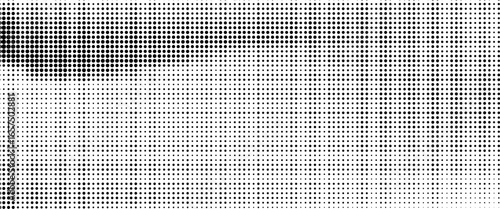 grunge Halftone white and black dots pattern and black gradient grunge texture background. Dotted line comic sport style vector illustration