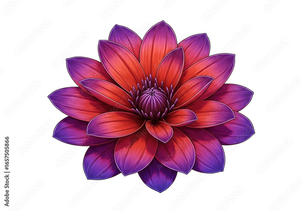Fototapeta premium Crimson Twilight Bloom