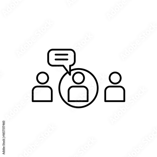 Expert opinion icon Isolated flat trendy style illustration for web and app..eps