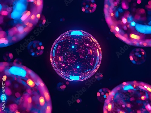 abstract background with bubbles