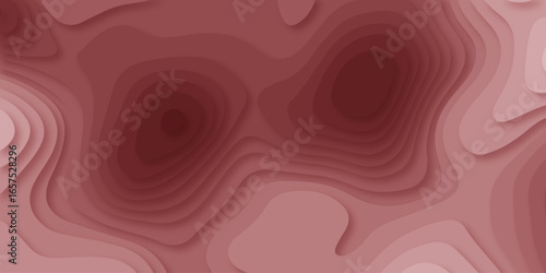 Abstract Luxury diamond creative papercut background. vector natural shadow papercut web topography map spiral line red light dynamic smooth cover origami papercut texture.	
