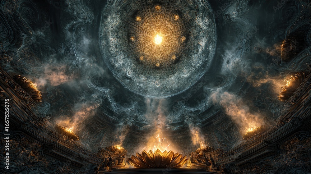 Fototapeta premium burning fire in the dark