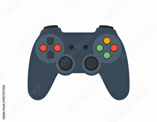 Modern Gaming Controller Design Illustration.