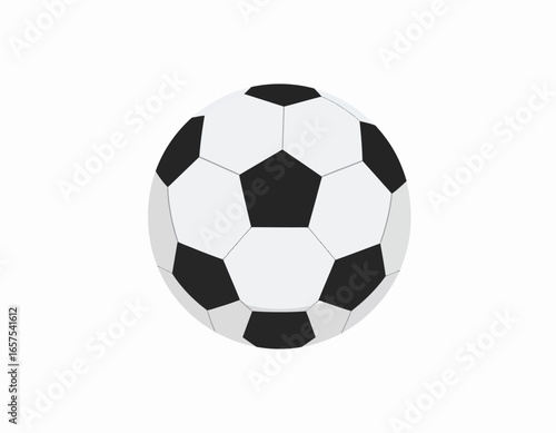 Classic Black and White Soccer Ball.