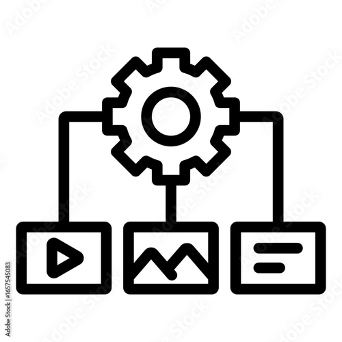 content management icon