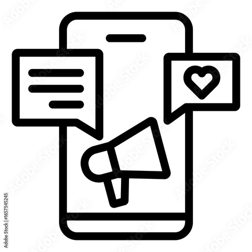 social media marketing icon