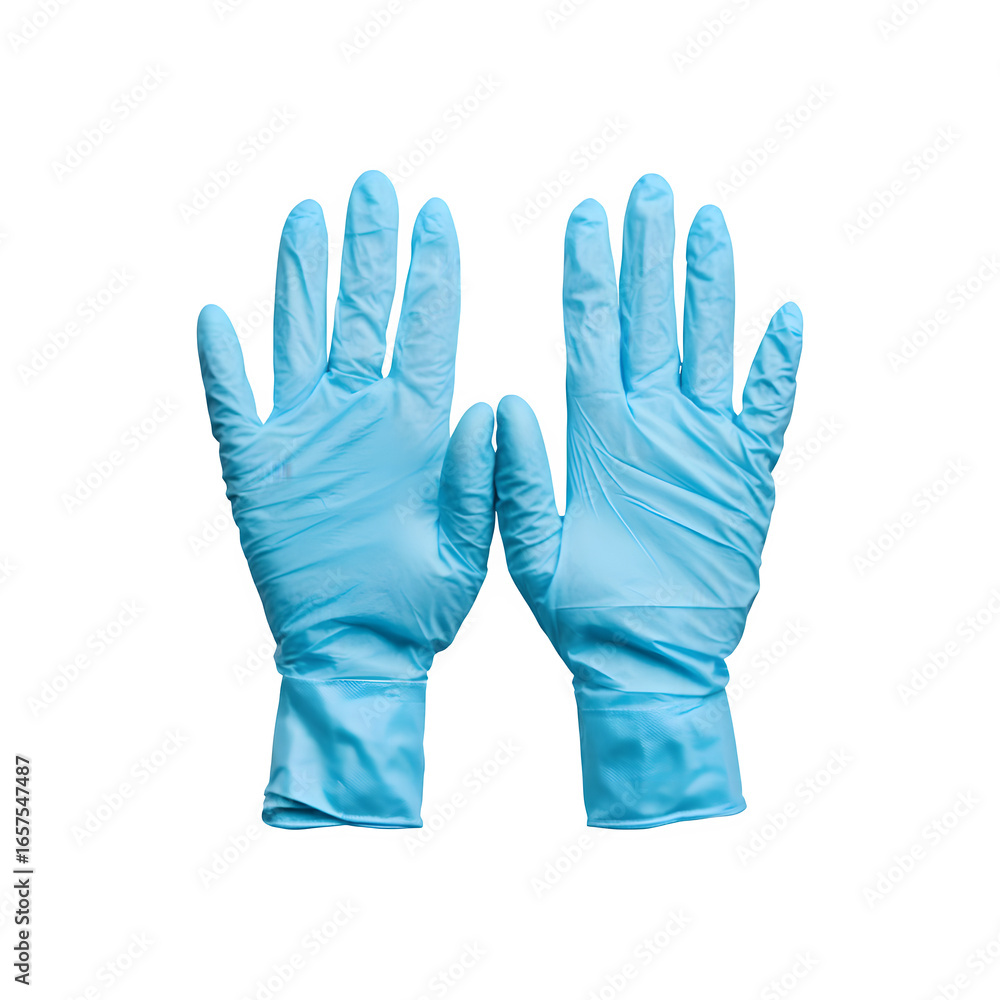 Obraz premium A pair of disposable surgical gloves used for medical and healthcare purposes